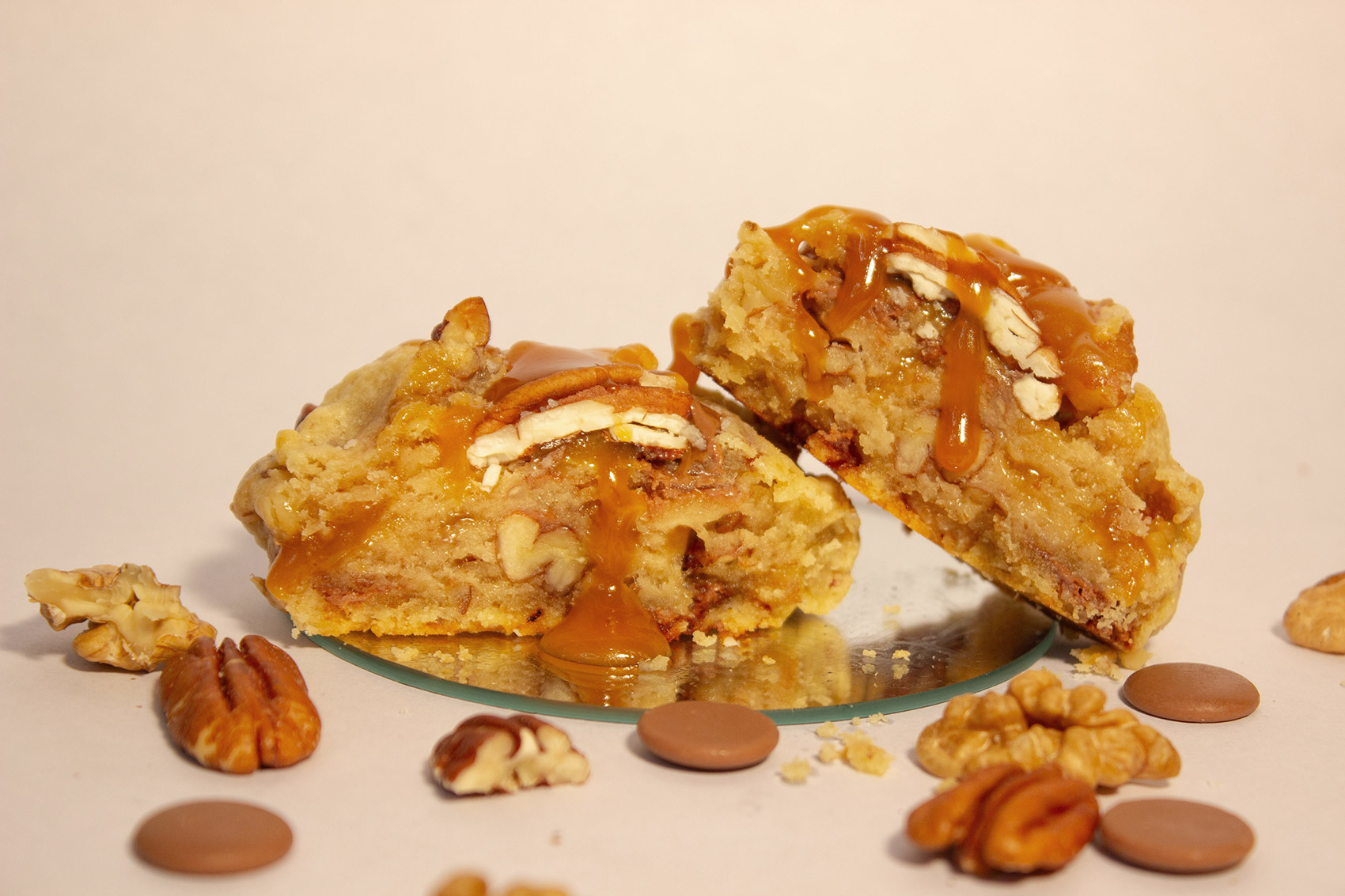 cookie caramel beurre salé maison, cœur fondant caramel