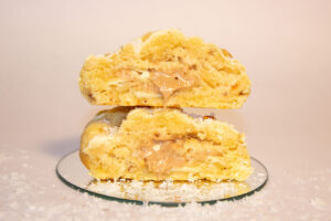 cookie coco maison, cœur fondant coco et noisette